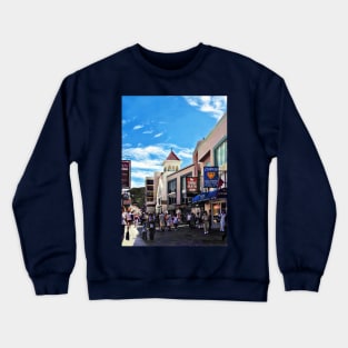 Caribbean - Philipsburg Sint Maarten - Shopping on Front Street Crewneck Sweatshirt